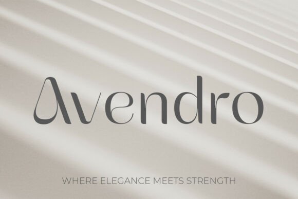 Avendro: Command Attention with This Bold Serif Typeface