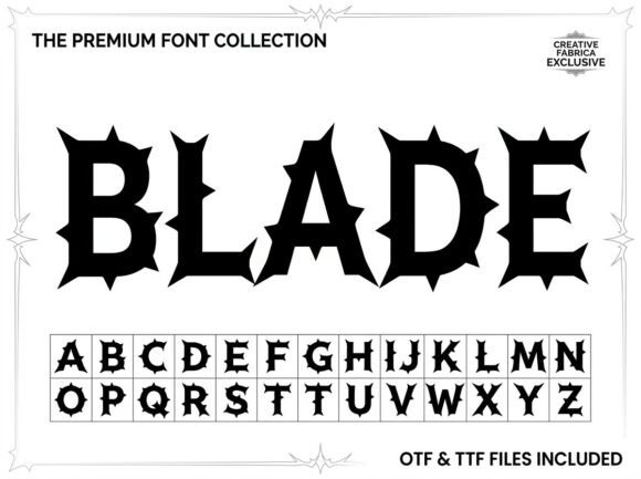 Blade: Command Attention with This Creative Display Typeface