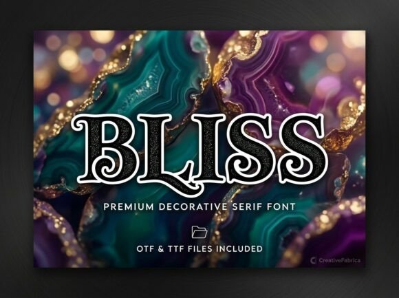 Bliss: Crafting Visual Impact with a Decorative Display Font
