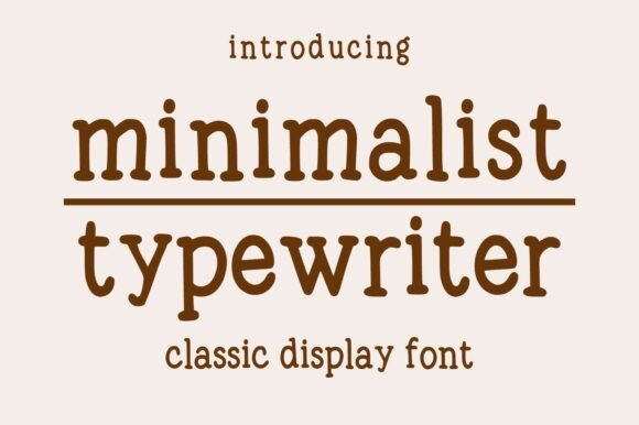 Minimalist Typewriter: Your Guide to a Timeless Typeface
