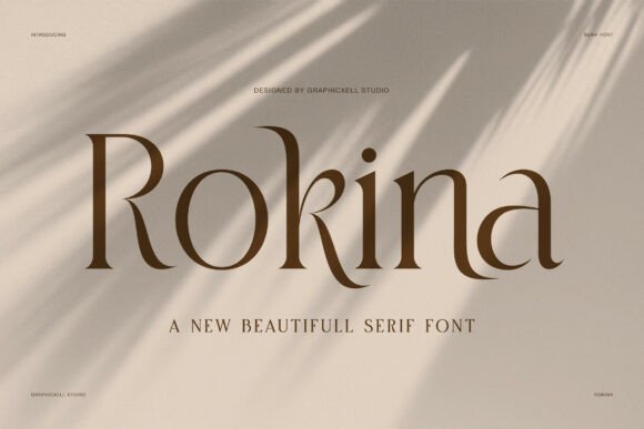 Rokina: The Modern Serif Font Blending Calligraphic Grace