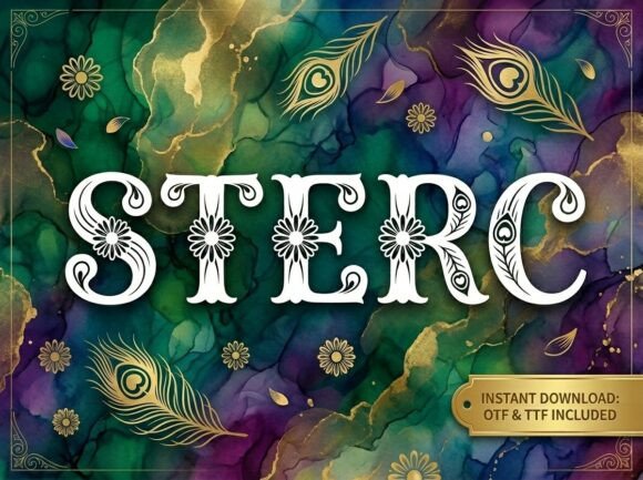 Sterc: The Decorative Display Font for Unforgettable Headlines
