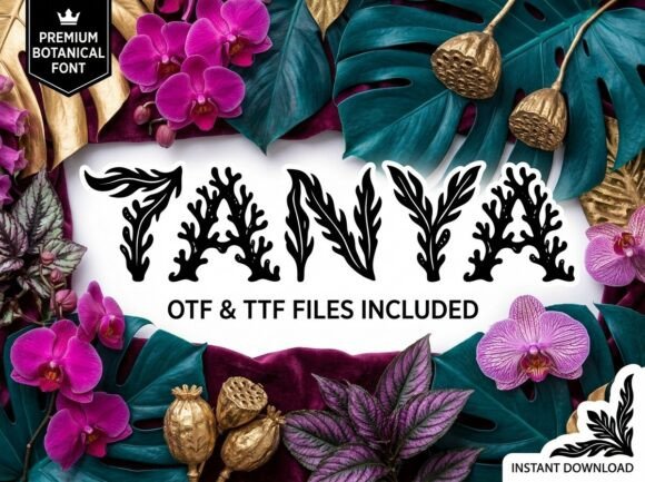 Tanya: The Decorative Display Font for Bold Creators