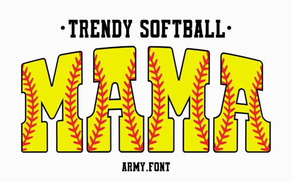 Trendy Softball: The Athletic Typeface for Winning Designs