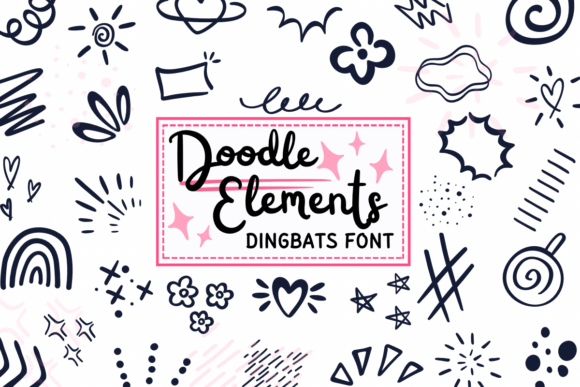Unleashing Creative Energy with Doodle Elements Font