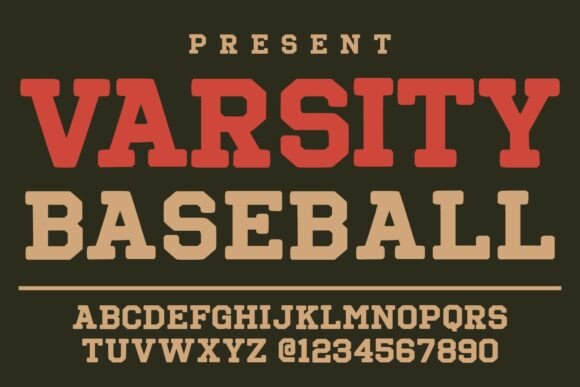 Varsity Baseball: Capturing the Spirit of the Game in Type