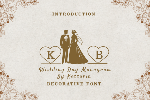 Wedding Day Monogram: A Versatile Decorative Typeface
